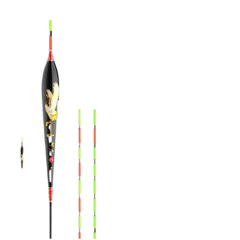 Enhanced High-Sensitivity Crucian Carp Float: Wind & Wave Resistant with Eye-Catching Tail.