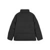 Skechers Letter Print Stand Collar Short Sleeve Cotton Jacket Unisex Jacket Carbon-Black L423U101-0018