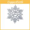 Christmas Decorations Party Snowflake Strips Transparent Plastic Decor Festive