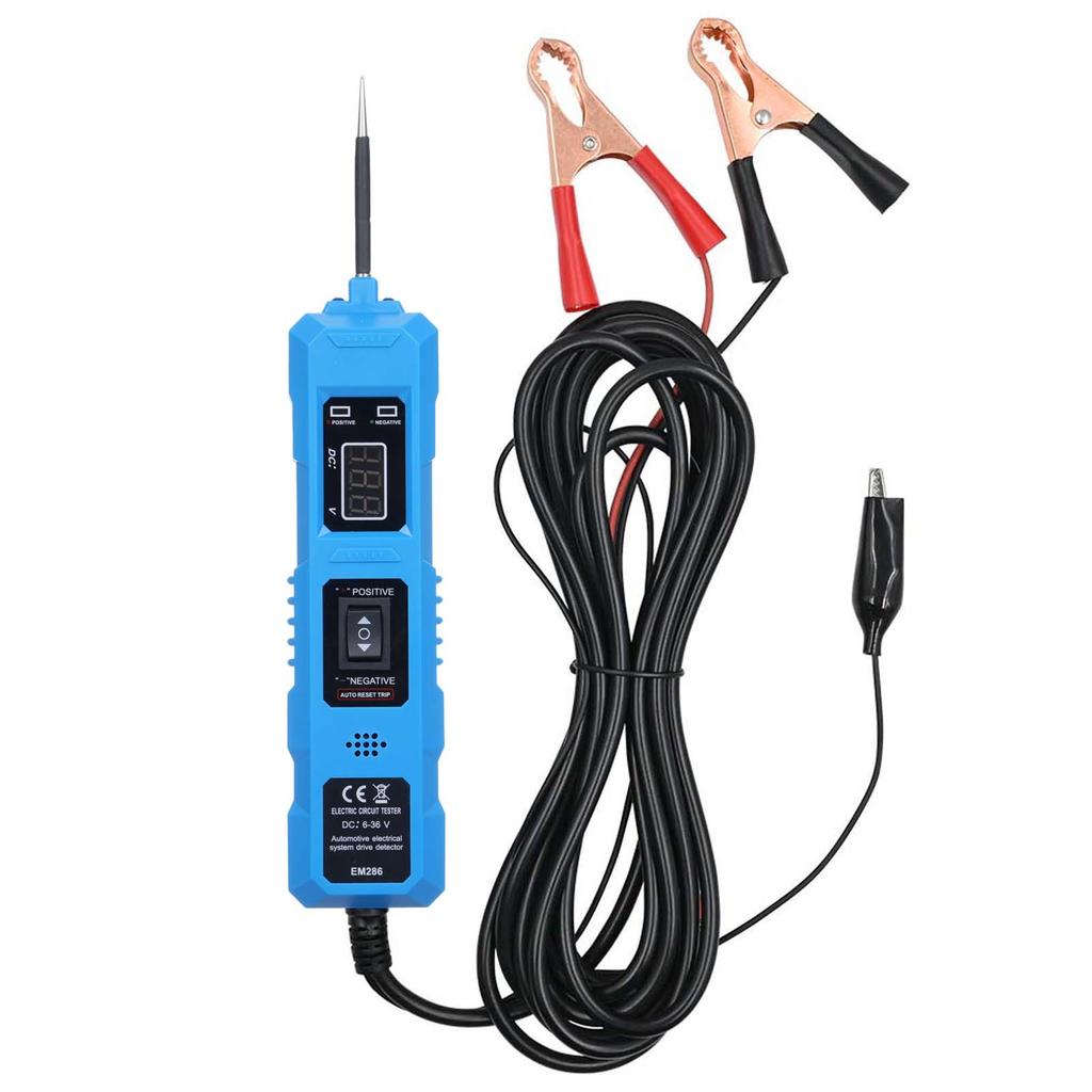 Car Circuit Tester Power Circuit Probe Tester 6 36V Automotive Circuit Detector Digital Electrical System Tool with