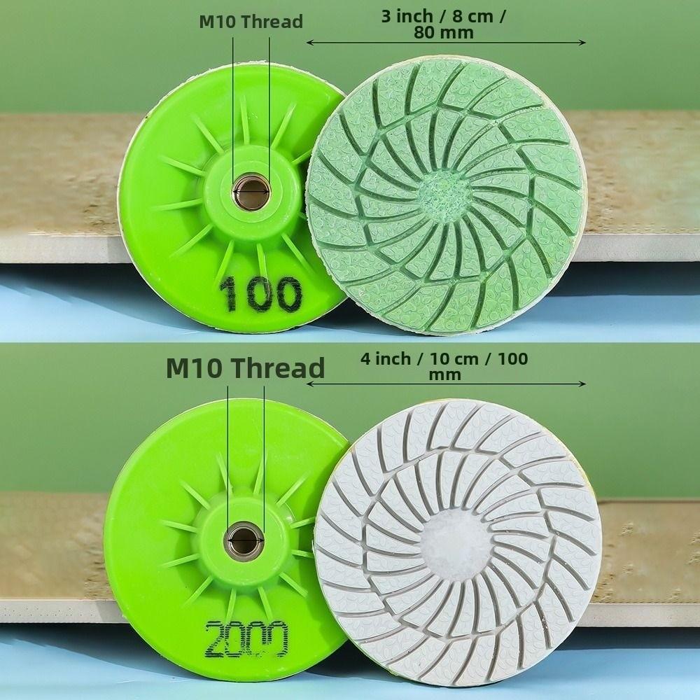 M10 Polishing Disc 80/100mm Ceramic Tile Trimming Polishing Disc Sanding Disc Tile Edge Finishing