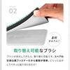 Azuma Industrial Entryway Tile Brush Sponge F with Drainer, Extendable Handle, Light Gray Body, Ideal for Entryway and Balcony Cleaning, Total Length