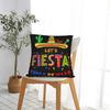 Pillow Cover Let'S Fiesta Party Printed Mexican Amigo Cinco De Mayo Sombrero Retro Trendy Pillow Case For Sofa Home Decoration