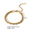 European And American Titanium Steel Bracelet Diy Bracelet 18k Gold Plated Non Fading Stainless Steel Chain Bracelet