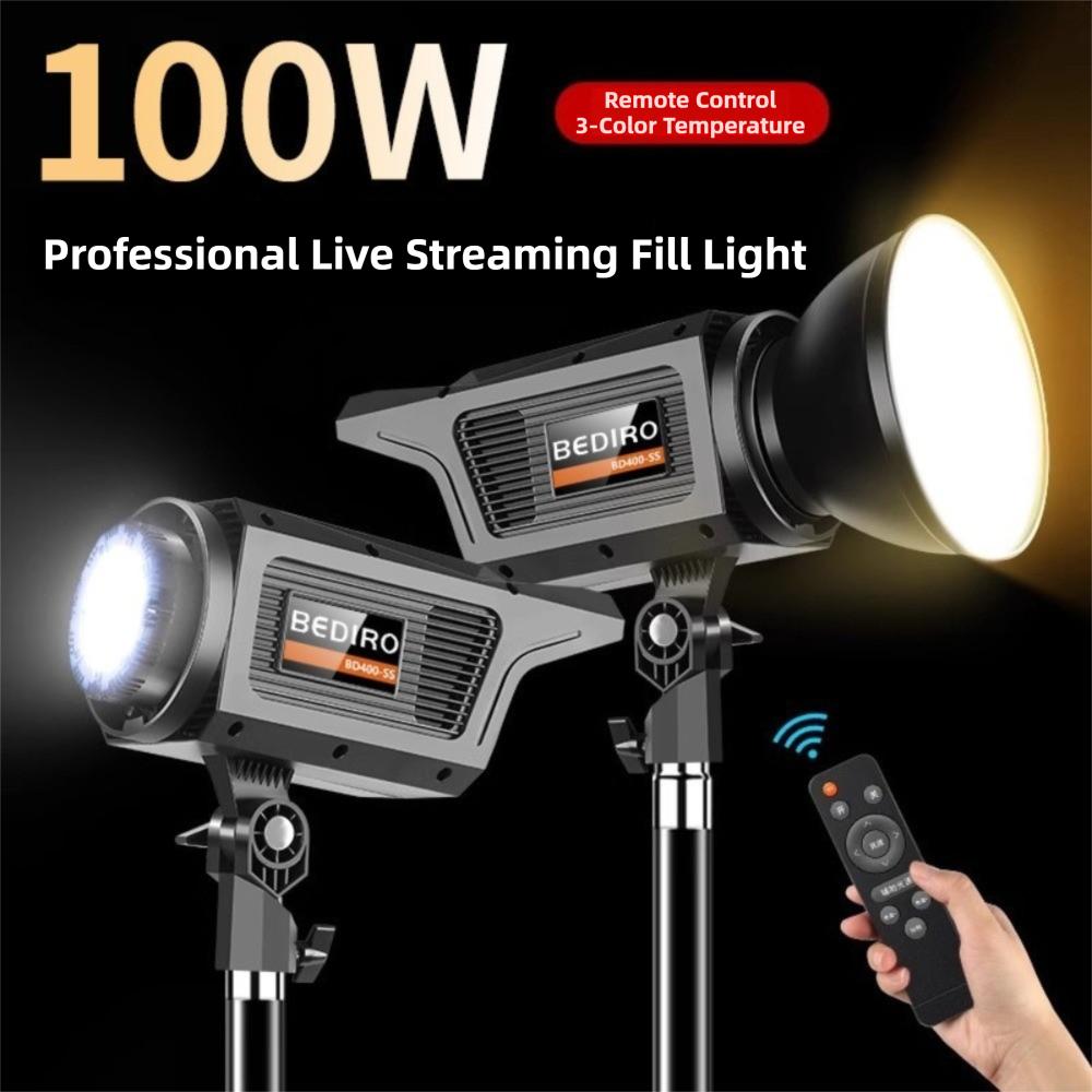 Luce Flash da Studio Bowens Mount Lampada Modello LED 100W Nuova Luce Stroboscopica Live Streaming