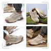 Breathable Four Seasons Work Boots Steel Toe Safety Shoes Men Work Shoes Sneakers Lightweight Anti-Puncture Indestructible Boots
