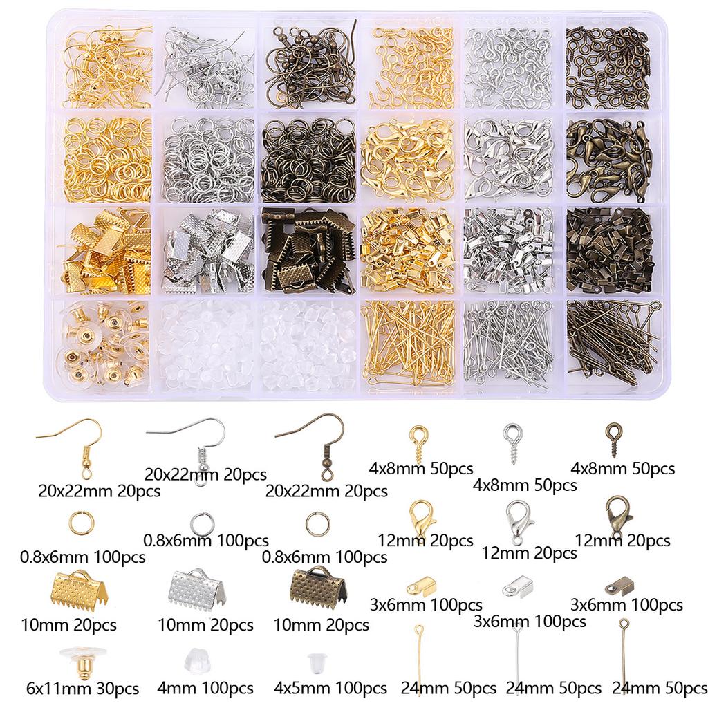 DIY Jewelry Accessories, Earrings, Ear Hooks, Bracelets, Necklaces, Handmade Bead Materials, Tool Sets