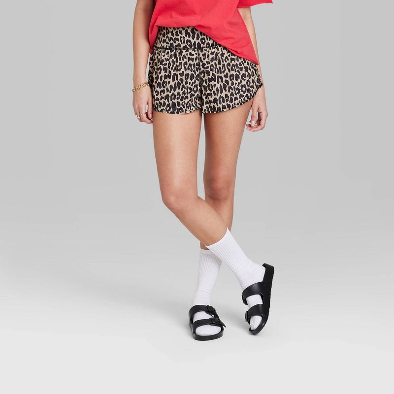 

Young Adult Export USA Thin Leopard Print College Export Shorts Leopard print 3X