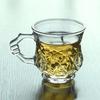 140ml Creative Glass Coffee Tea Mug Drinks Dessert Breakfast Milk Cup Juice Glass Mugs Handle Drinkware Transparent Glass Cup