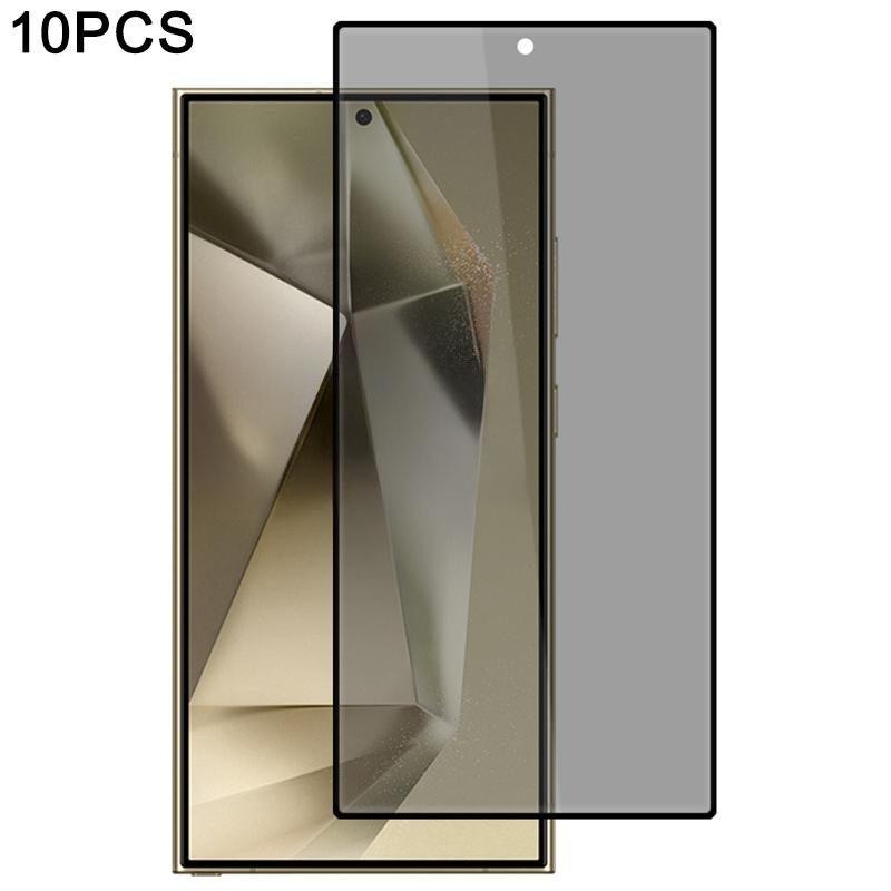

10Pcs/Pack For Samsung Galaxy S24 Ultra Screen Protector 28-Degree Anti Spy 2.5D Silk Printing Film Type A