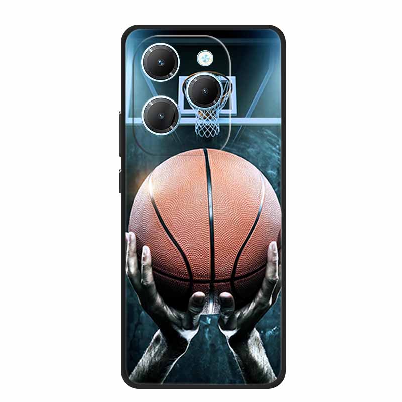 

For Infinix Hot 40 Case Hot40 Pro Phone Cover Black Silicone Soft Case For Infinix Hot 40 Pro Back Cover Case 40Pro Coque Fundas Infinix Hot 40 Pro
