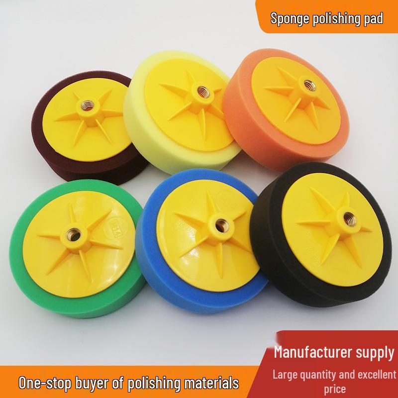 6" Honeycomb Sponge Polishing Pad for Car Waxing & Restoration