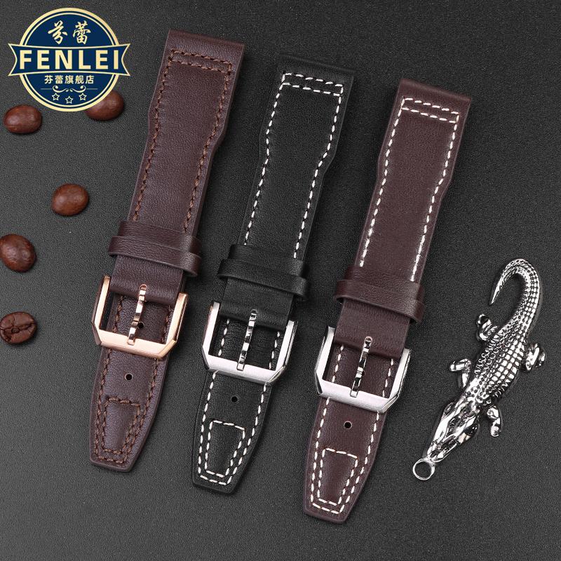 For IWC Pilots Little Prince Watch IW327004/IIW377714 Mark16/17/18 Portuguese Leather Strap 20 21mm Men Watch Band Belt Bracelet