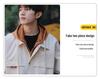 JSEN 2025 Unisex Hooded Mountaineering Jacket - Autumn Wear-Resistant Fake Two-Piece Outdoor Outerwear