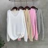 C S In The Room Hairy pIne V neCk Long SleeVe Knit 4Color
