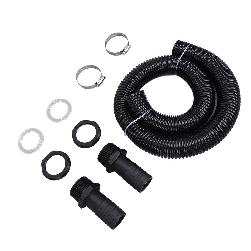 Rain Barrel Hose Connector Kit 39.4 Inch Plastic Rain Barrel Diverter Linking Kit for Rainwater