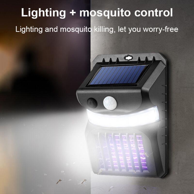 Solární lampa na hubení hmyzu proti hmyzu Fly Zapper Motion Garden Wall Light