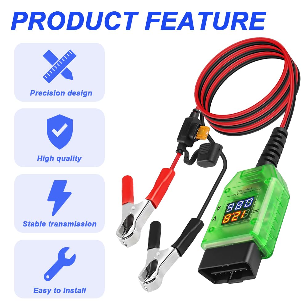 Xiatiaosann OBD2 Car Replacement Saver Memory Vehicle OBD Car Memory Saver Protective Connector