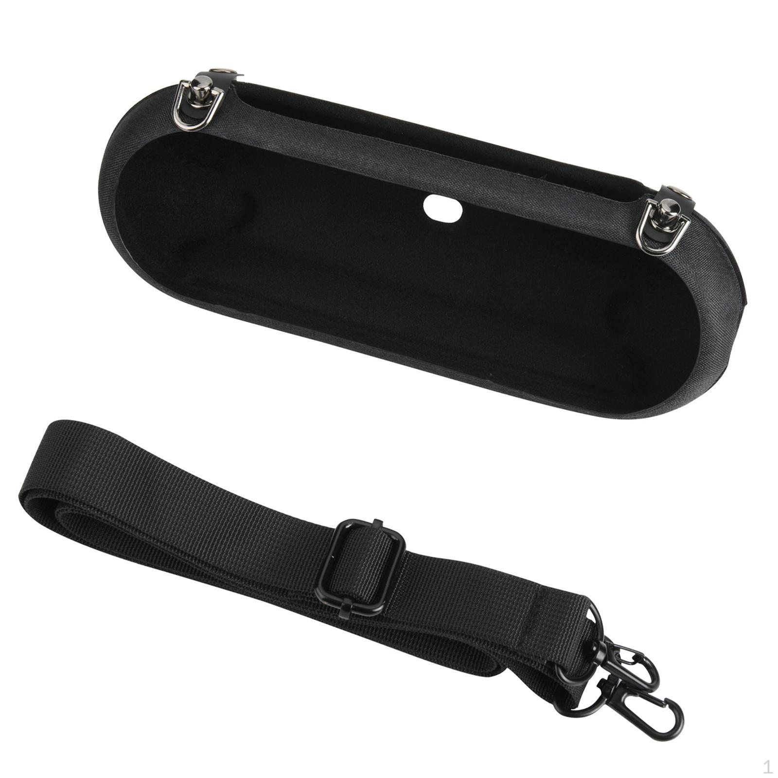 

Портативная дорожная сумка-держатель для колонок из ударопрочного материала EVA, многоцелевое хранение с ремнем через плечо чёрный