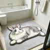 Water Absorbent Rabbit Shape Rug Soft Washable Floor Carpet Cute Bath Mat Rug  Home Decoration