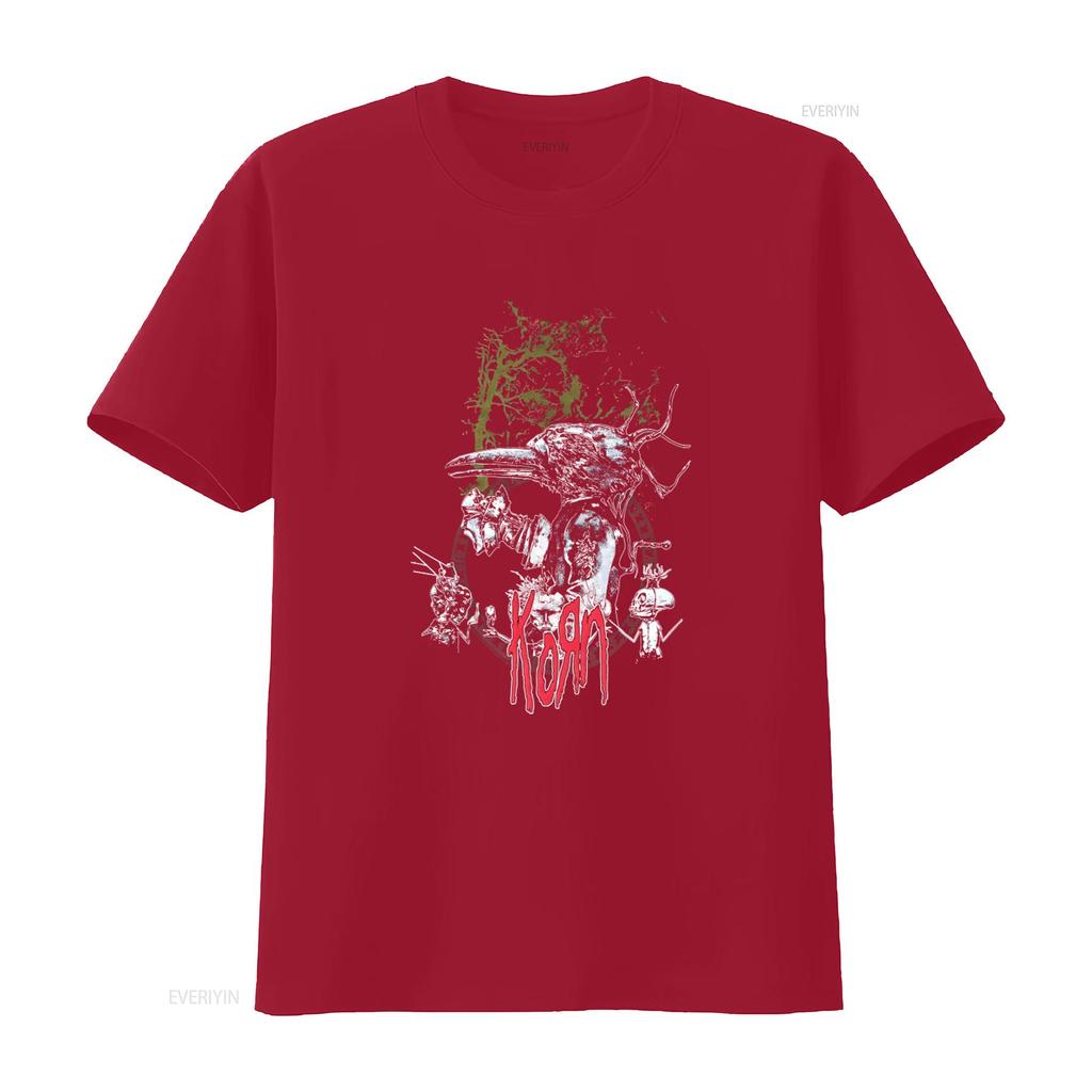 Vintage Korn Band 2009 Untitled Album Tour Metal T Shirt Size 2XL Black Y2K Vintage Washed Fashion Homme Casual Graphic