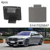 Abdeckkappen für Türverkleidungen vorne für 7er Reihe E65 E66 745i 0208 Grau (4er-Set)