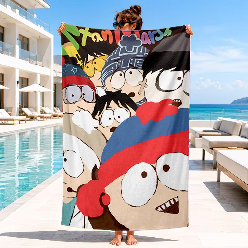 South Friends Adventure Beach Towel, Microfiber Beach Towel, Perfect For Pool, Beach, Travel, Home Decor Beach Party Fan Gifts