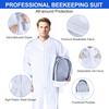 Beekeeping Suit Beekeeping Protective Equipment Bee Keeping Full Body Cloth with Veil Hood Total Protection