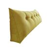 Headboard Wedge Pillow Triangular Headboard Cushion with Side Pocket Bed Bolster Pillow with Removable Cover for Daybed Reading Working Relaxing
