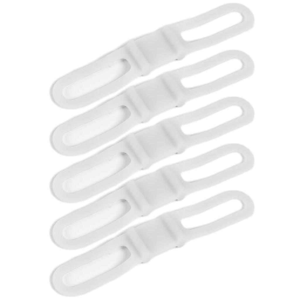 5Pcs Cycling Bike Bicycle Silicone Band Elastic Strap Bandage Belt Handlebar Mount Holder Elastic Strap Easy To Install