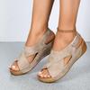 Fashion Ladies Shoes 2025 Summer Outdoor Casual Women's Sandals Open Toe Plus Size Daily Light Comfortable Beach Platform Wedge Sandals