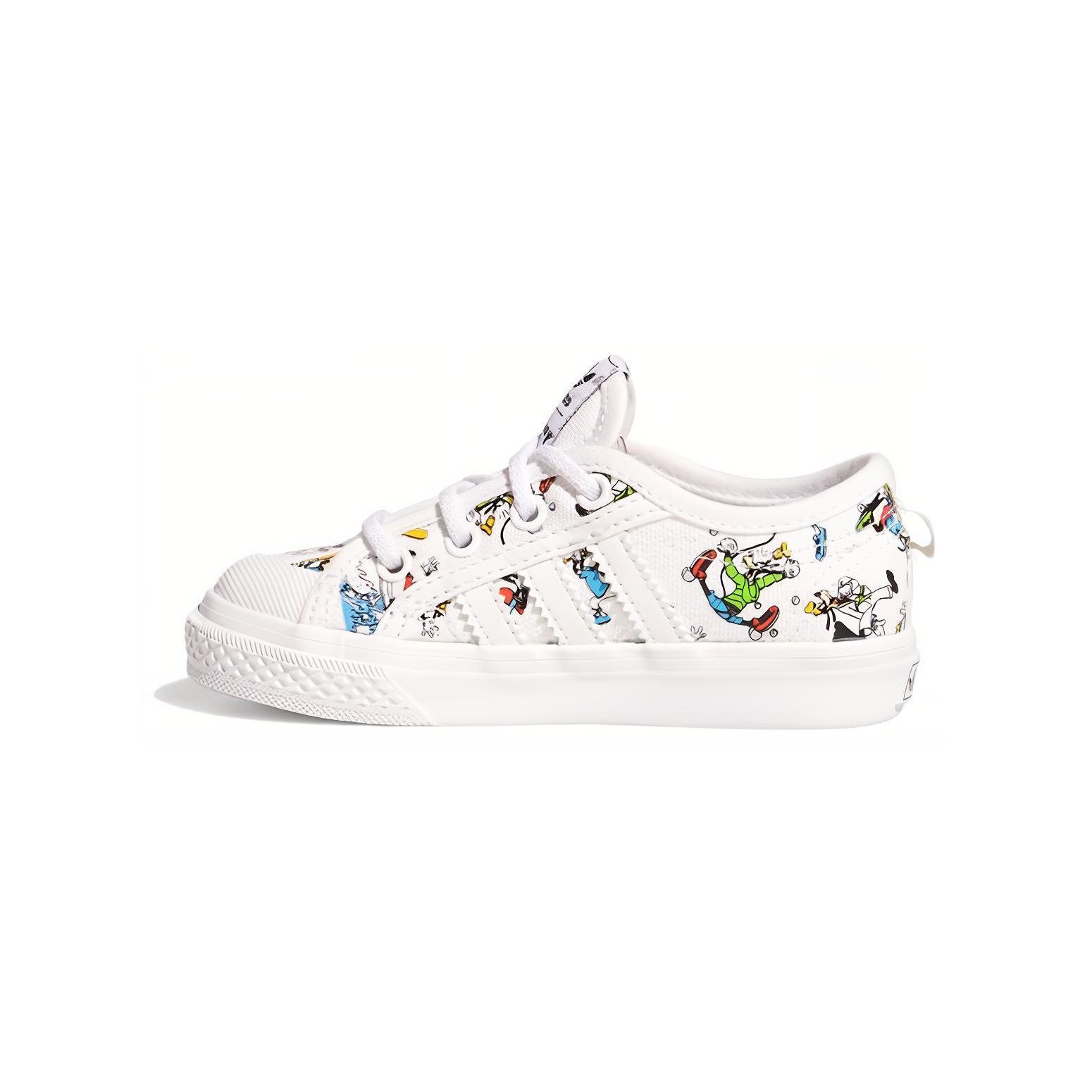 

Adidas Disney x Nizza Infant Sport Goofy Pack — Белые детские кроссовки Cloud-White Scarlet Core-Black FW3822