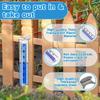 Outdoor Rain Gauge Accurate Rain Measure Tool Weatherproof Rainfall Gauge for Fence Yard Patio Lawn Farm Deck Outdoors