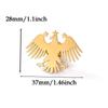 Punk Eagle Brooch For Women Men Stainless Steel Animals Emblem Geometric Brooch Pin Party Hypoallergenic Jewelry Gift