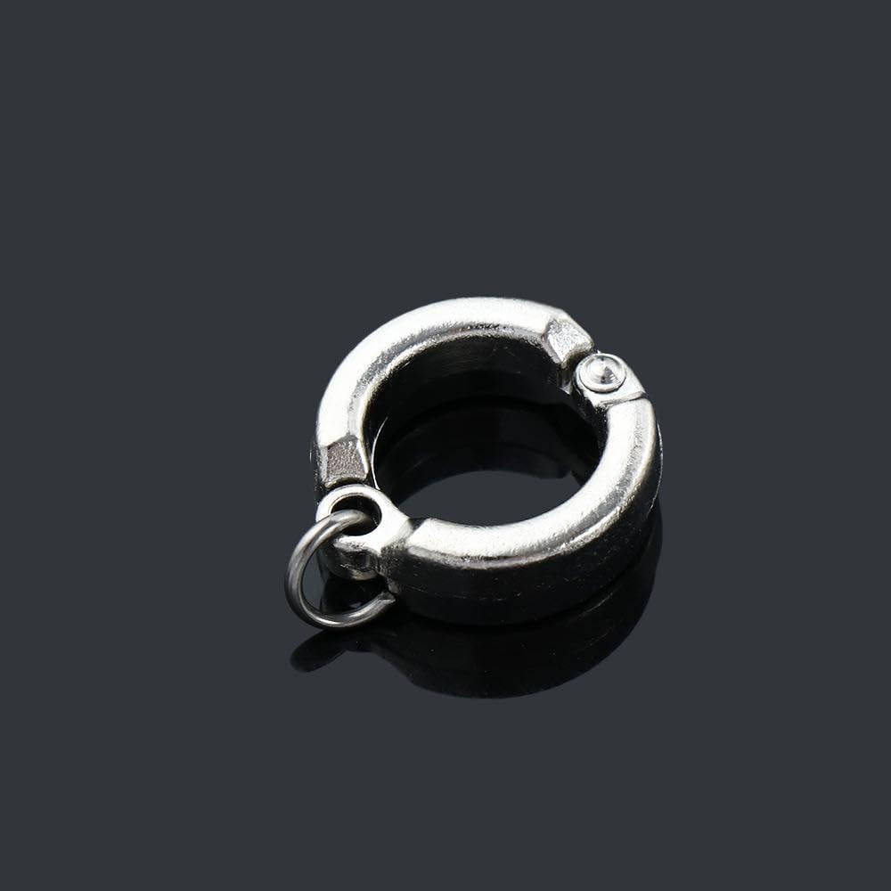 2Pcs Silver Parrot Foot Rings, Bird Leg Rings Metal Bird Foot Ring Outdoor Fly Training Parrot Leg Bands Birds Opening Clip(Inner Diameter 5.5 mm),