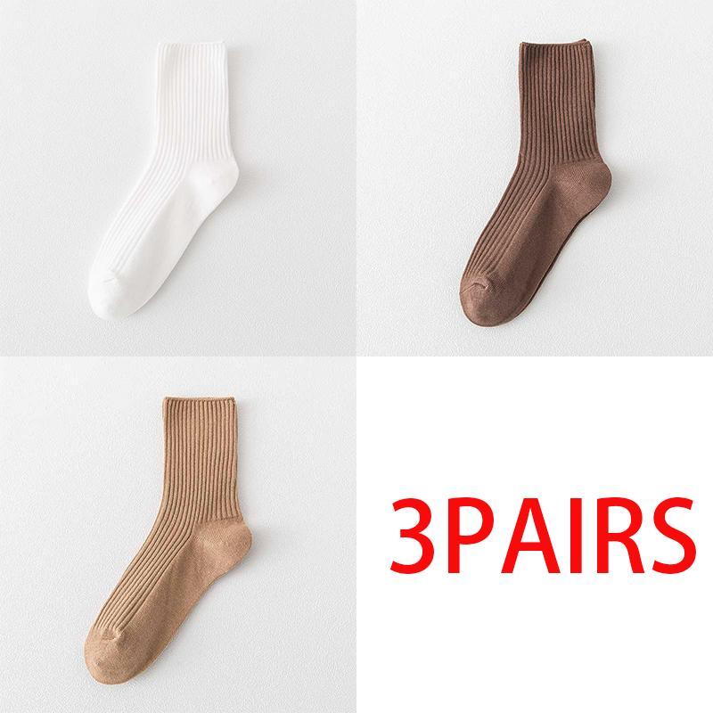 

Корейские модные женские хлопковые носки Ins, однотонные универсальные носки, повседневные носки средней длины One size золотой