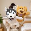 Kawaii Pluche Dier Husky Hond / Schaap / Alpaca Knuffel Handpop Zachte Geiten Pluche Pop Verjaardagscadeau