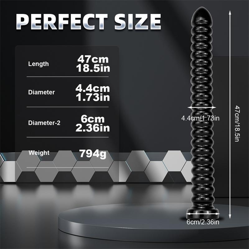 Long Threaded Oversized Anal Plug Collection Backyard Supplies Anal Strip Anal Expander Adult Supplies