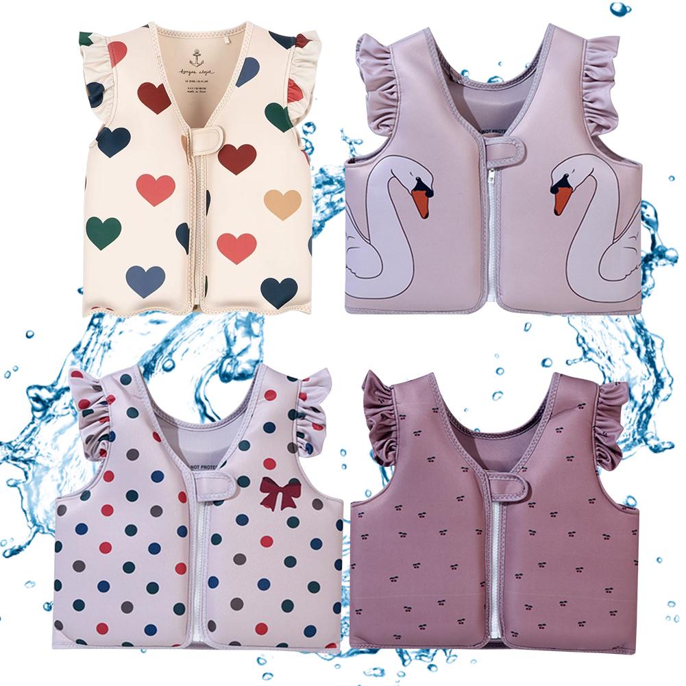 Barnsimväst Simträningsväst Söt Simhjälp Flytkraftskläder Tecknad Flytdyna Baddräkt Flytkraft Simkläder för Pojkar Flickor