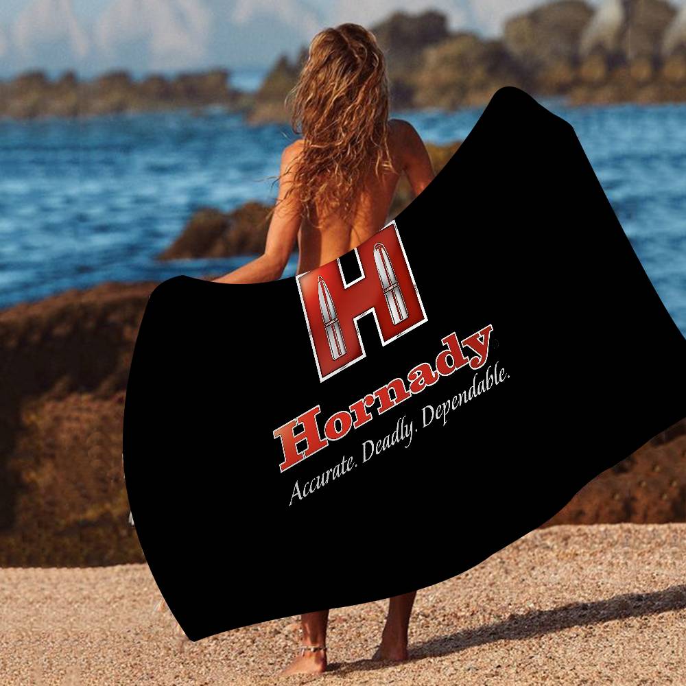Hornady Microfiber Blanket Quick Drying Beach Towels Oversized Printing Super Absorbent Pool Towel Blanket
