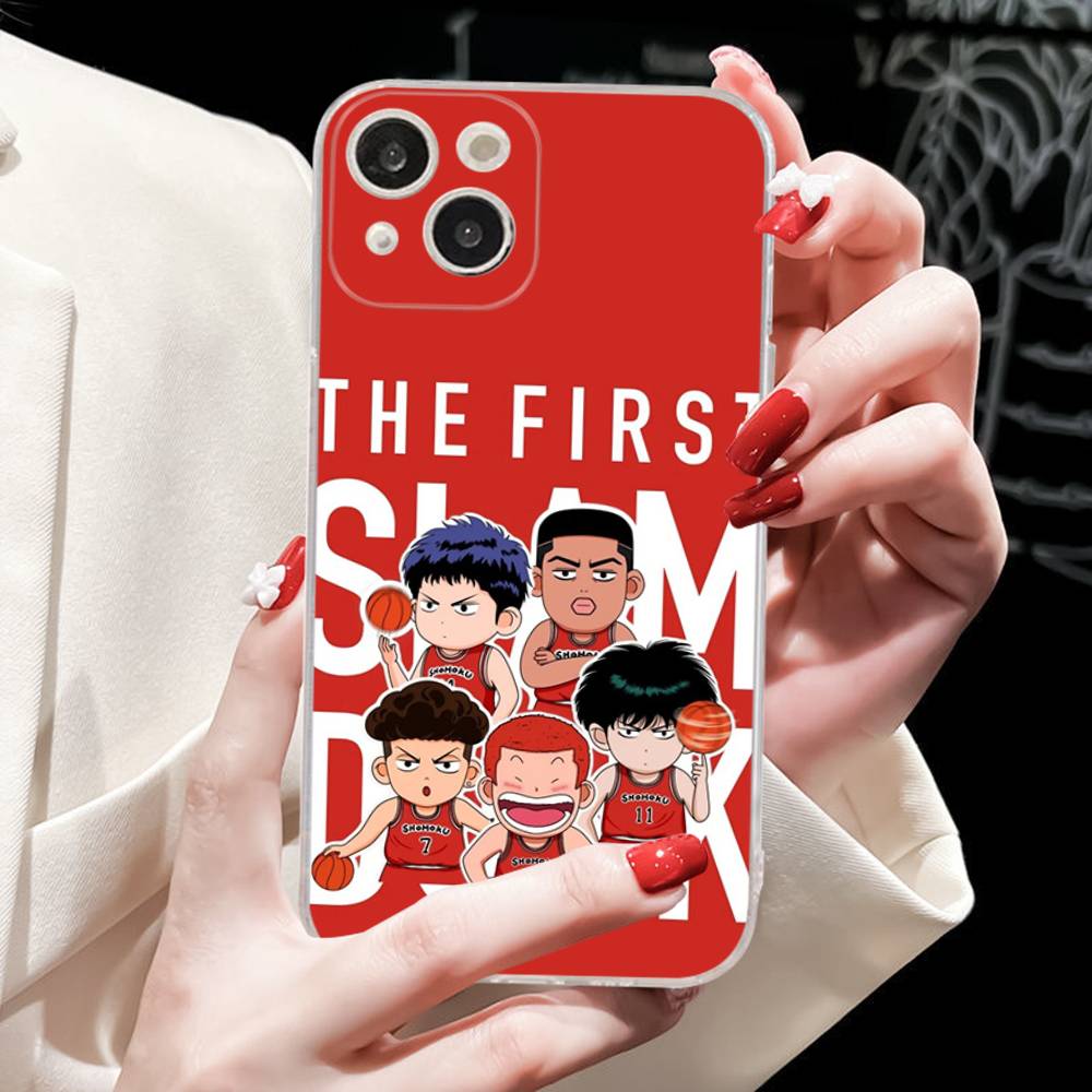 Lovely Anime S-Slam D-Dunk Fit For IPhone 16 15 Promax Phone Case IPhone 14 11 12 High End 13 Pro Silicone