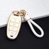 4 Tasten TPU Auto Schlüsselabdeckung Halter Schale für Hyundai Tucson Sonata Solaris Hybrid Nexo NX4 Santafe Auto DN8 Schlüsseltasche Schlüsselanhänger