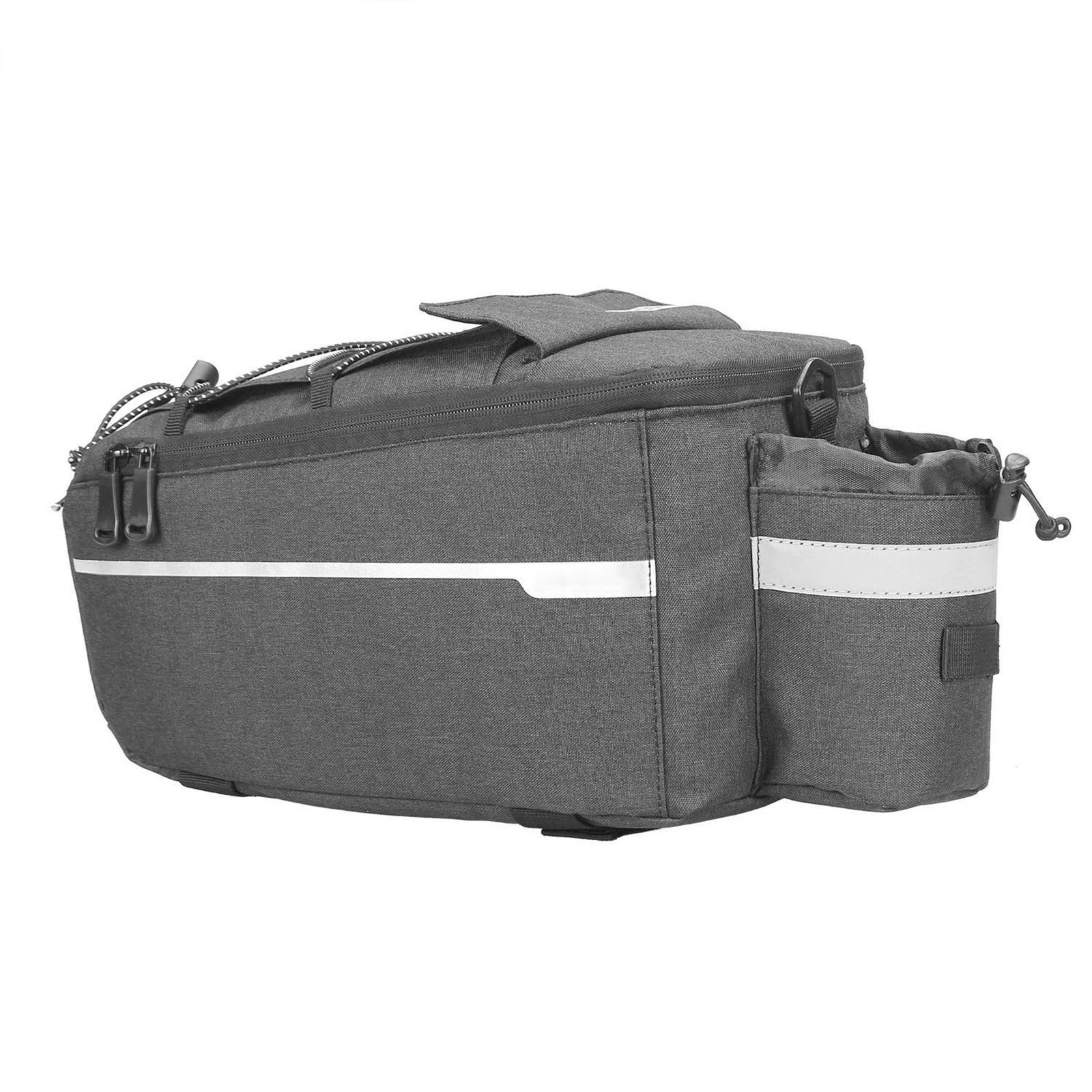 

Bike Panniers Bike Trunk g Insulated g for Warm/Cool Items, Rear Rack Storage Luggage Seat Multifunctional Insulated Trunk Cooler One Size