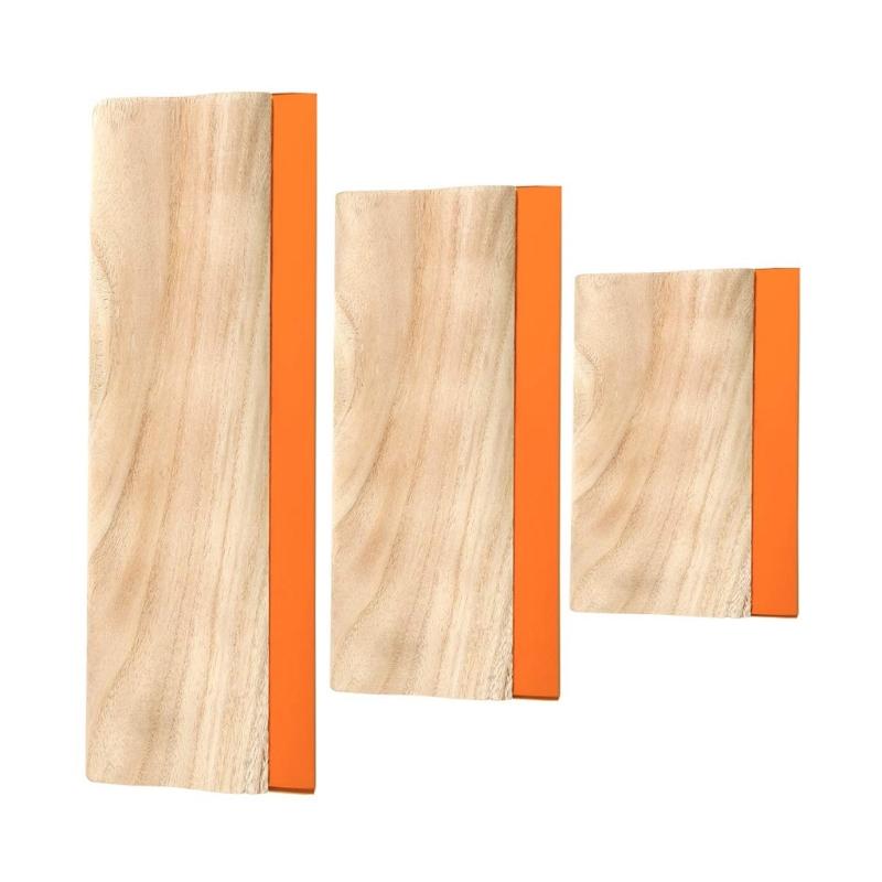3Pcs Professional Wood Handle Screen Printing Scrapers 75 Durometer Wooden Ink Scraper for Screen Printing Fabric 1