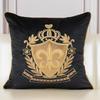 European Style Retro Cushion Cover Solid Color Embroidery Pattern Pillowcase Comfortable Living Room Sofa Throw Pillow Cover