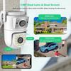 10MP Dual-Lens Wifi Camera Tuya PTZ Outdoor 4K Dual Screen Security Protection IP Cameras Color Night Vision Video Surveillance