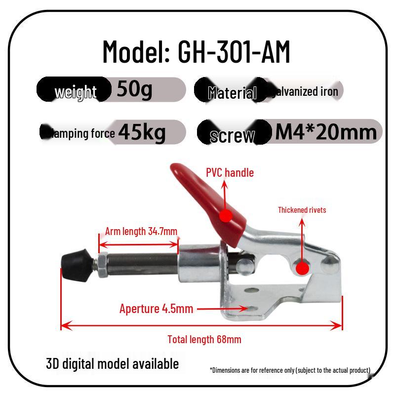 301AM Quick Pull-Push Clamp for Industrial Fixtures