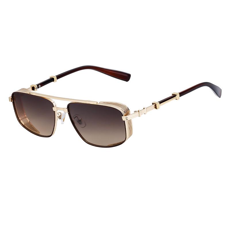 JYL TS Men's Punk - Metal Small-Frame Square Sunglasses WF-5G98