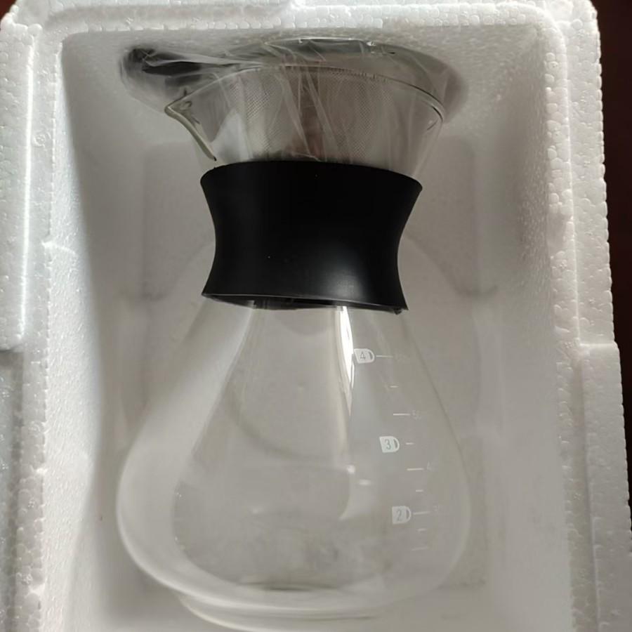 Thickened Glass Pour-Over Coffee Maker and Sharing Pot for Home Use