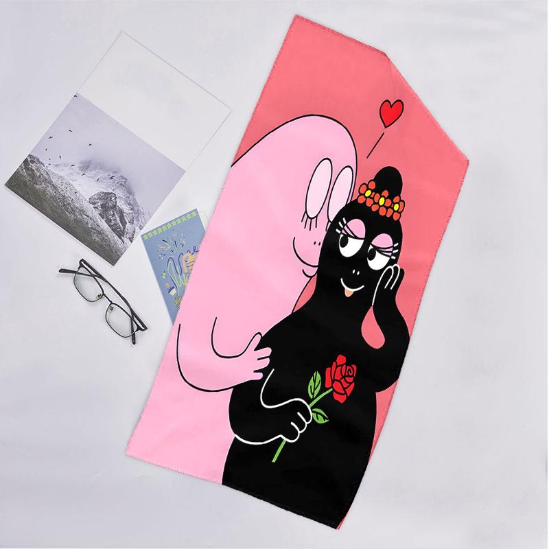 Barbapapa Fashion Beach Towel: Ideal for Summer Adventures Soft, absorbent and quick drying suitable for swimming and bathing